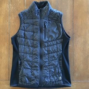 Smartwool Merino Wool Blend Vest Black Womens Medium